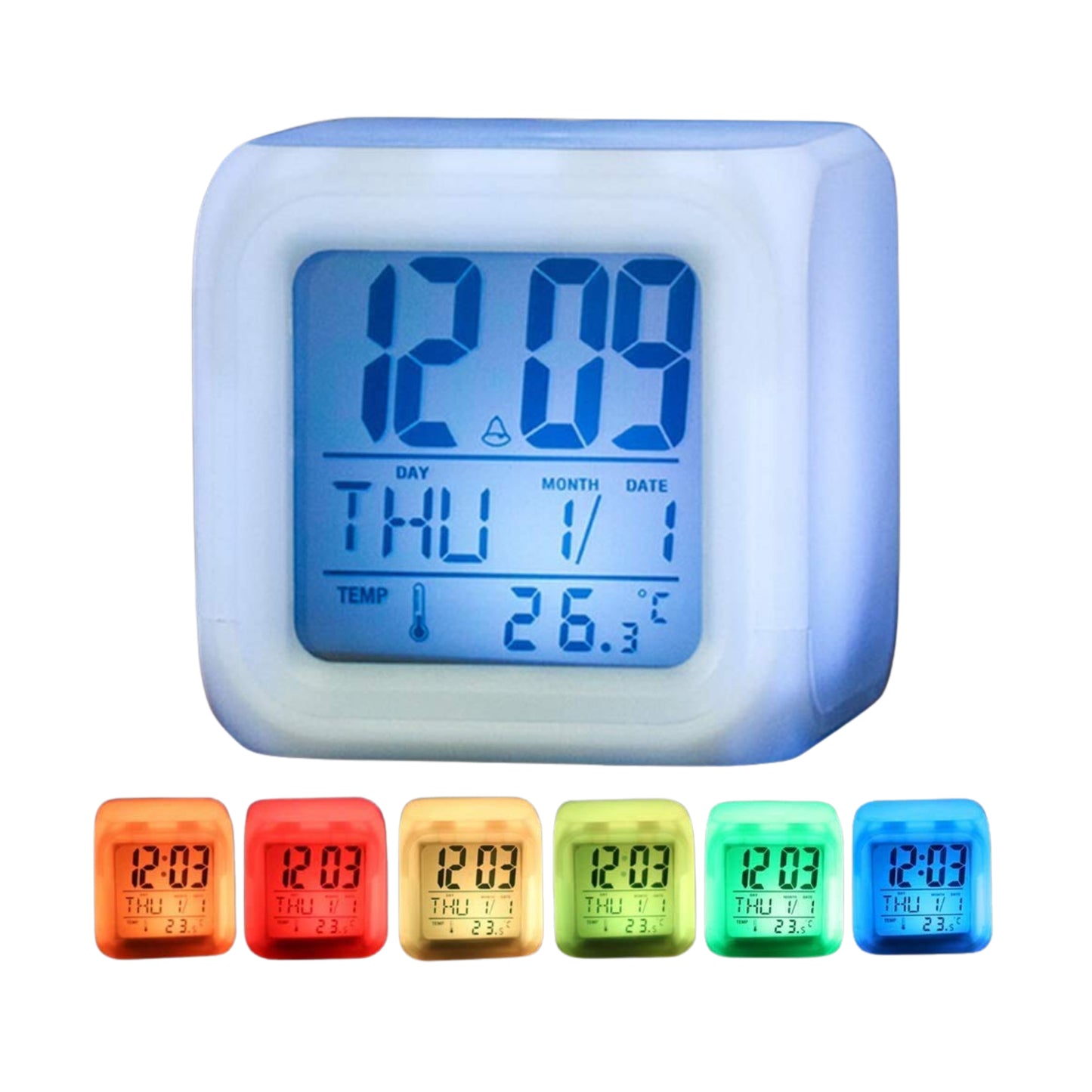 Réveil LED Multicolore Caméléon – Horloge Digitale