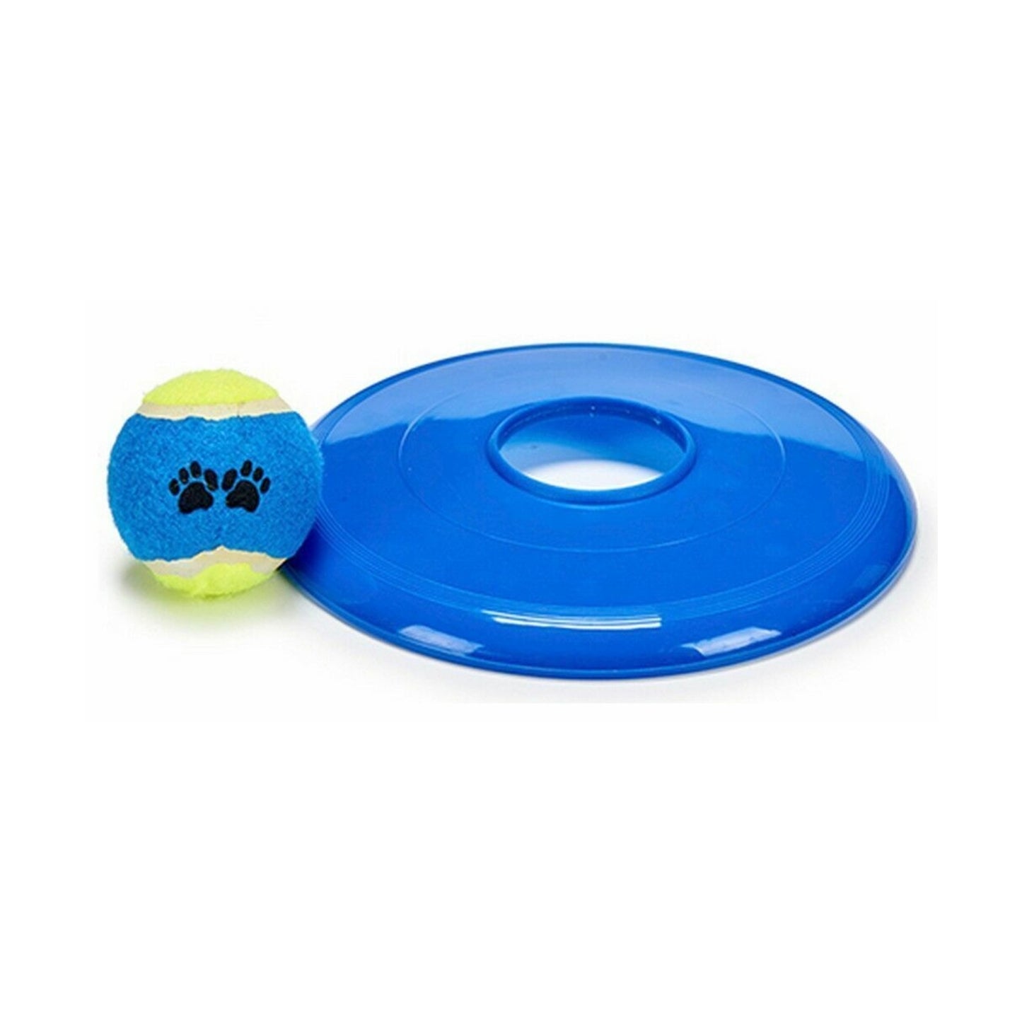 Jouet Chien Frisbee + Balle – Jeu Lancer Rapporter – Couleur Aléatoire