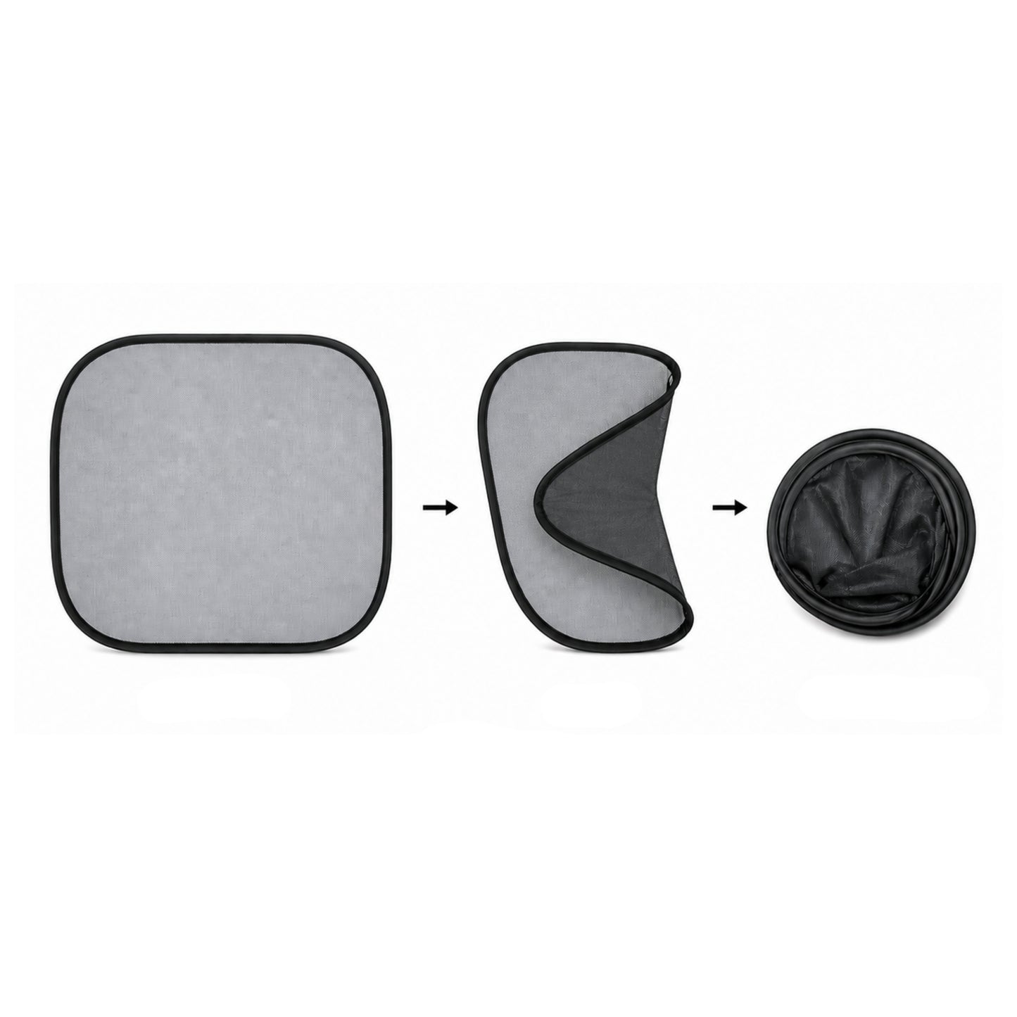 Lot de 2 Pare-Soleil de Voiture – Ventouses Incluses – 44 x 36 cm