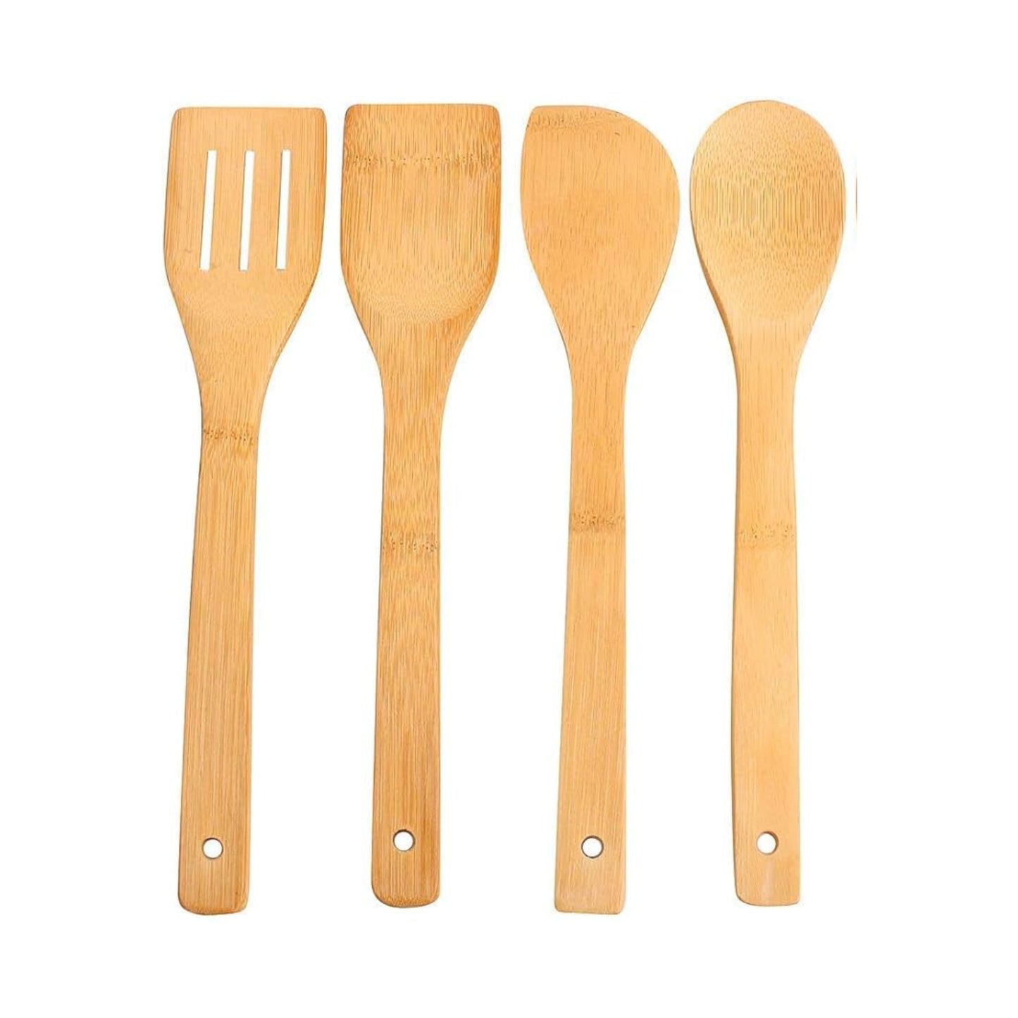 Set Ustensiles de Cuisine en Bois – 30 cm avec Support