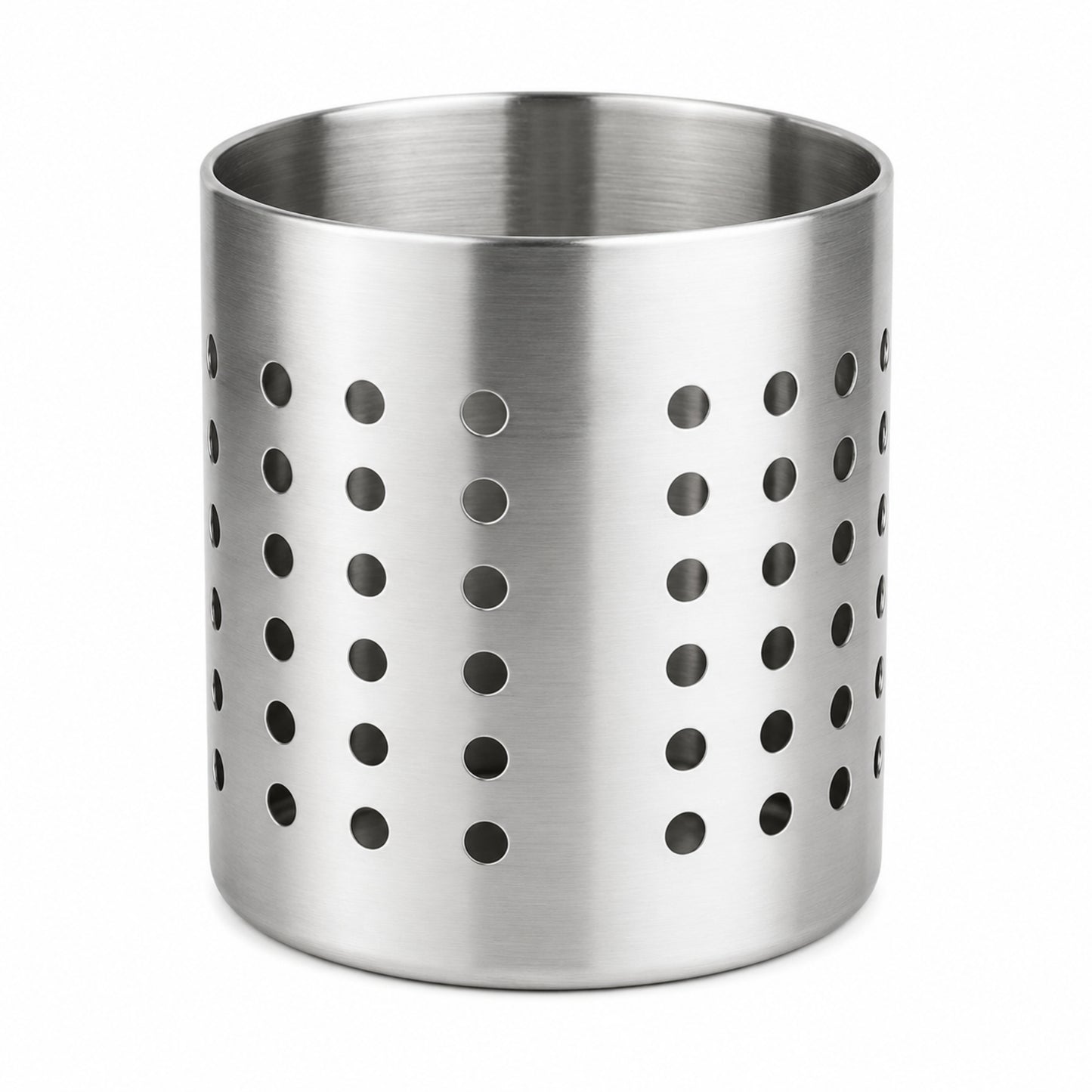 Pot à Ustensiles Inox Perforé – 10 x 13 cm