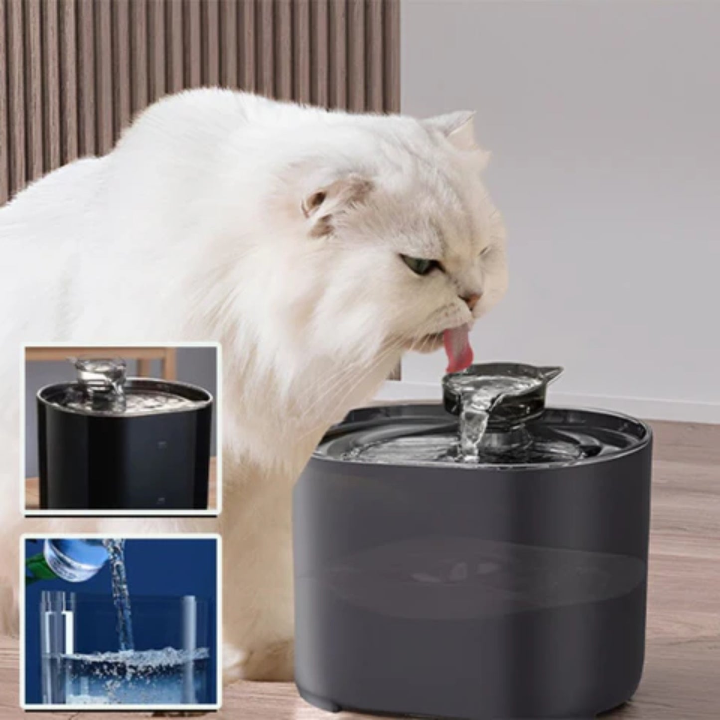 Fontaine à Eau Automatique 3L pour Chat et Chien – Silencieuse avec Filtre