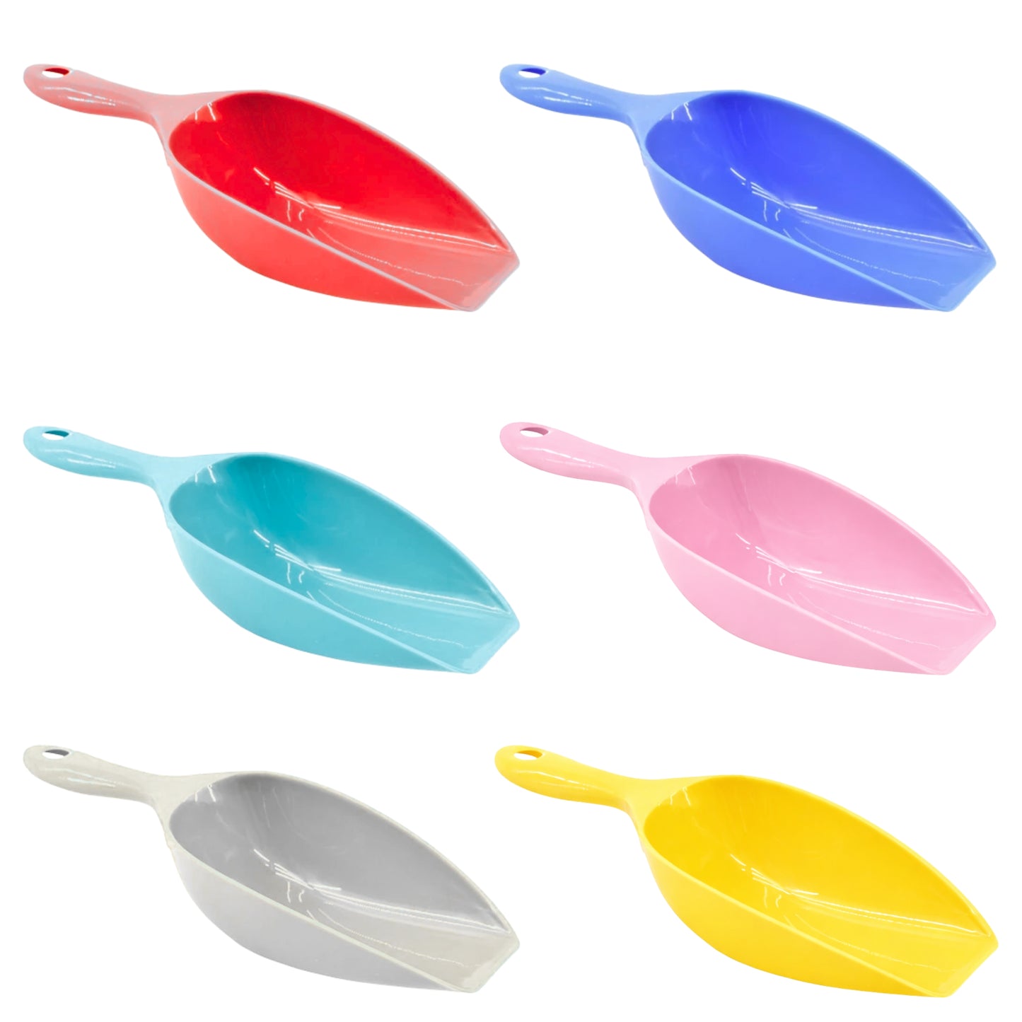 Lot de 2 Pelles de Jardin Plastique 19 cm – Couleur Aléatoire