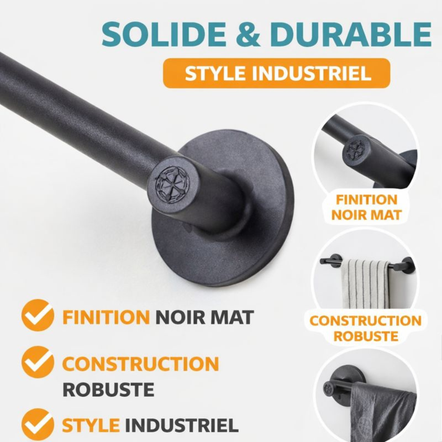 Porte-Manteau Mural Multifonction Adhésif