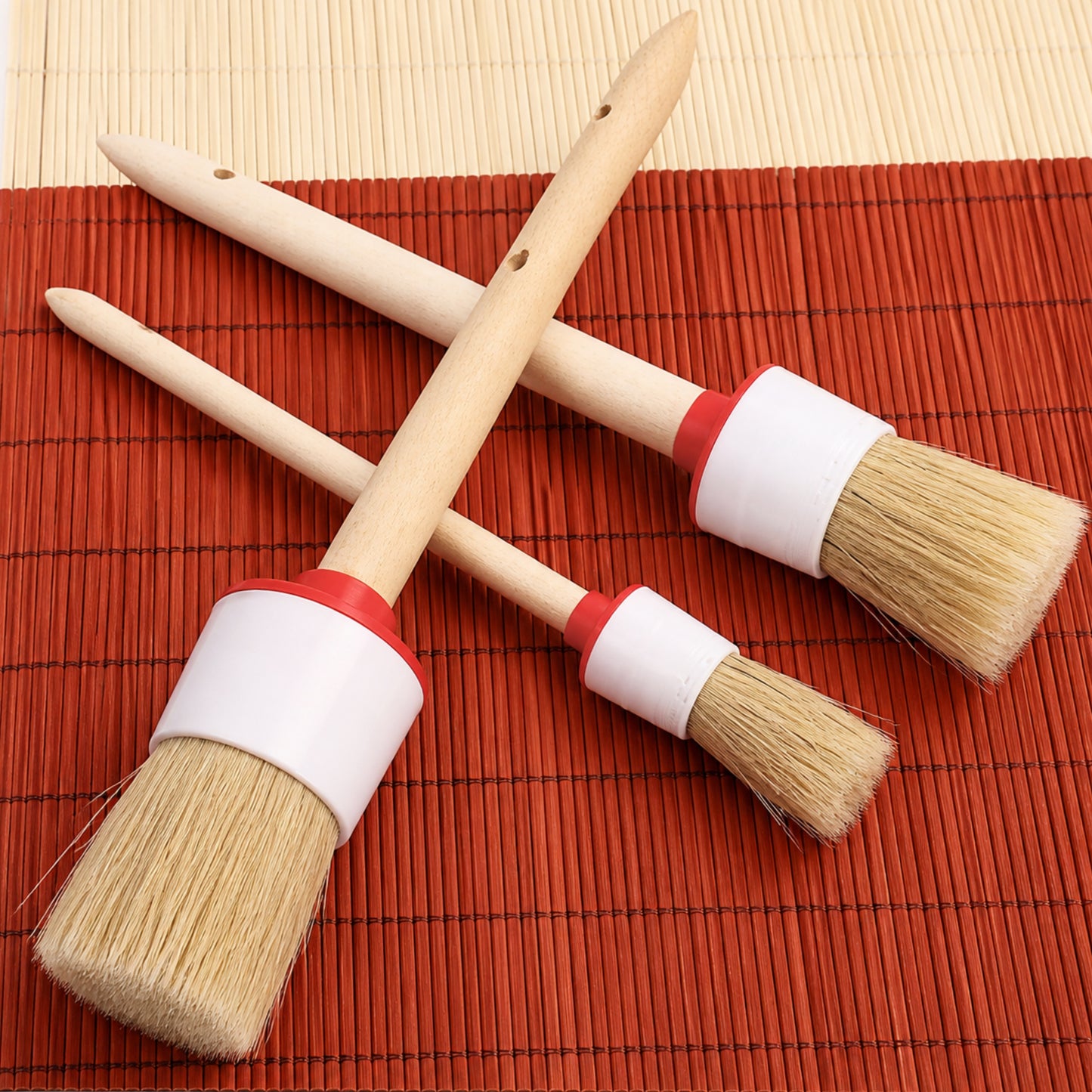 Lot de 5 Pinceaux Ronds – Peinture Précision en Bois
