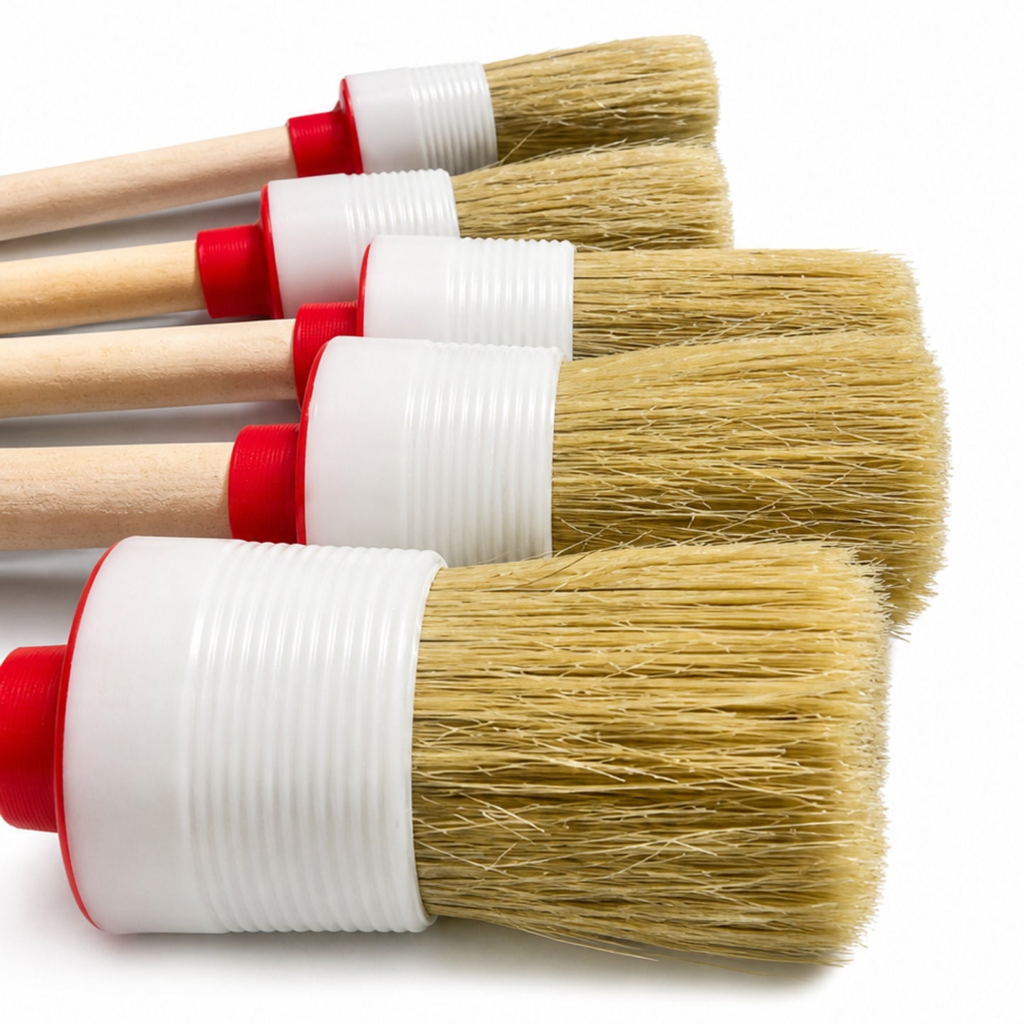 Lot de 5 Pinceaux Ronds – Peinture Précision en Bois