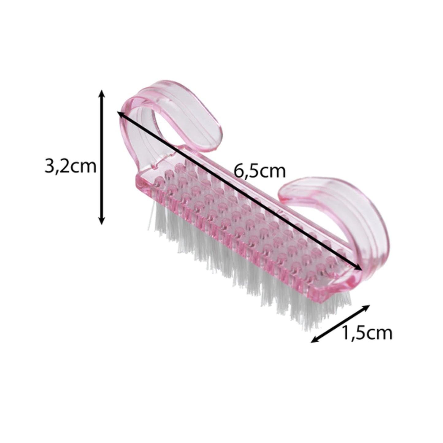 Brosses à Ongles Rose – Lot de 4