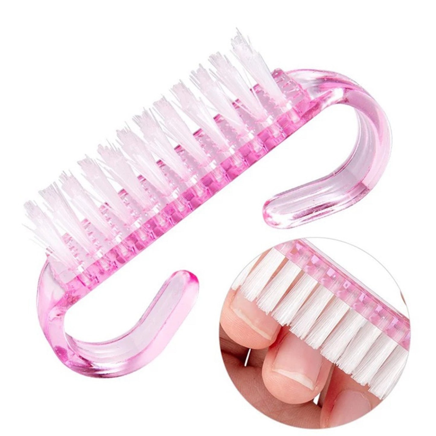 Brosses à Ongles Rose – Lot de 4