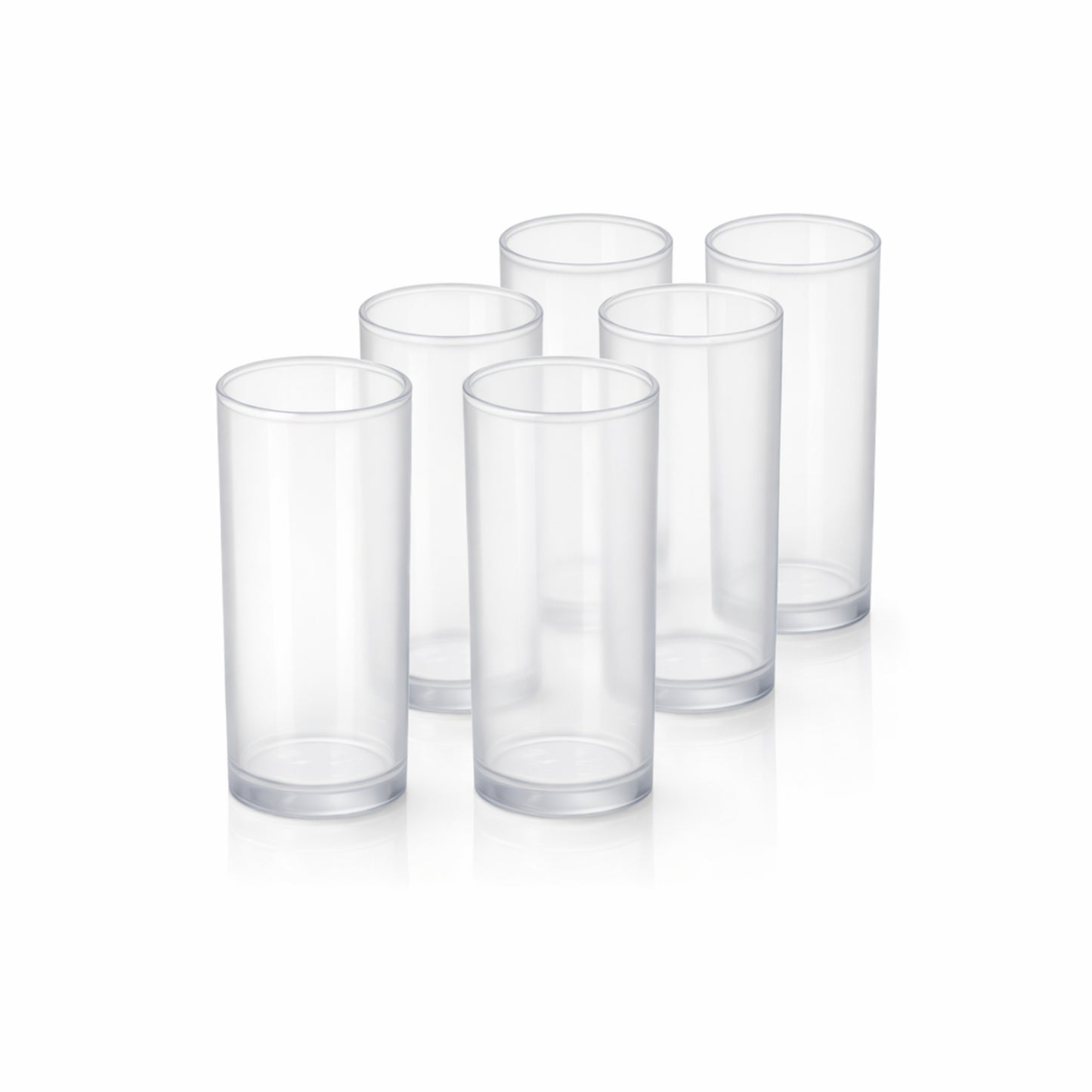 Verres Tubes Réutilisables 30cl – Lot de 6