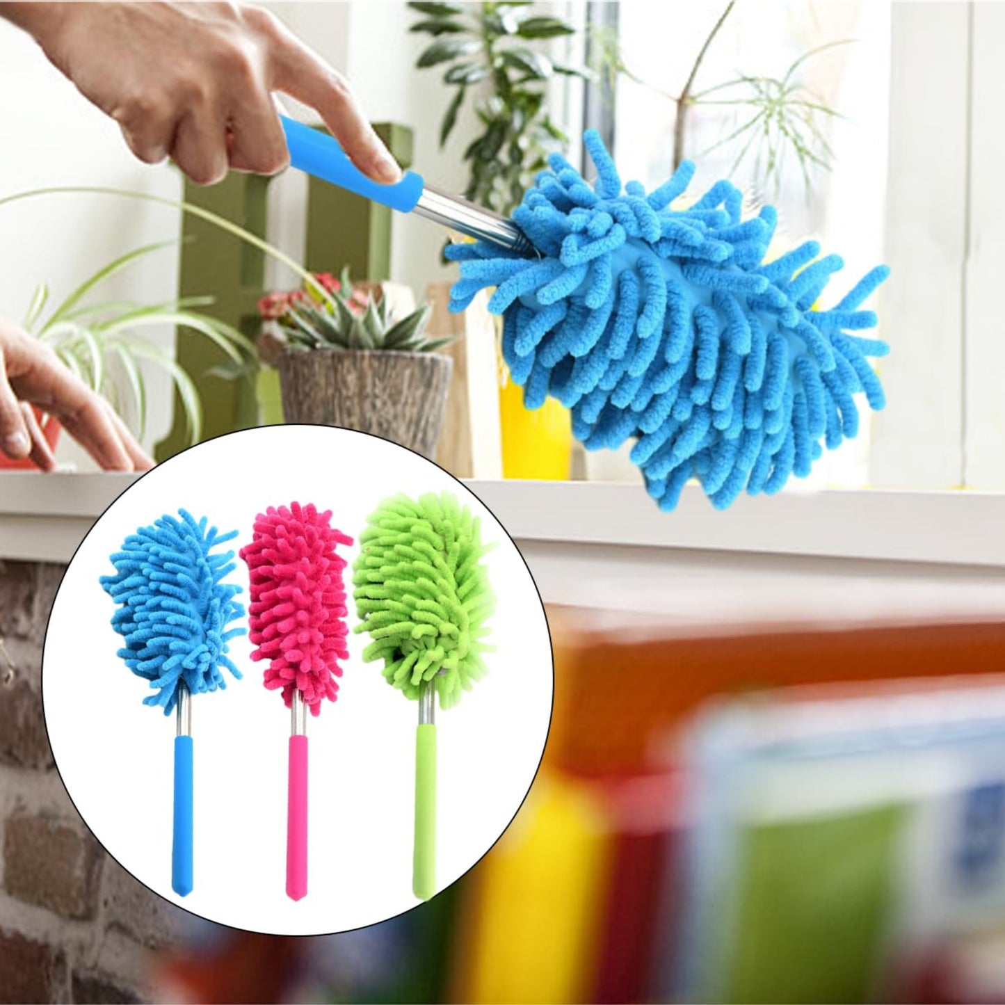 Plumeau Microfibre Télescopique – Extensible à 75 cm