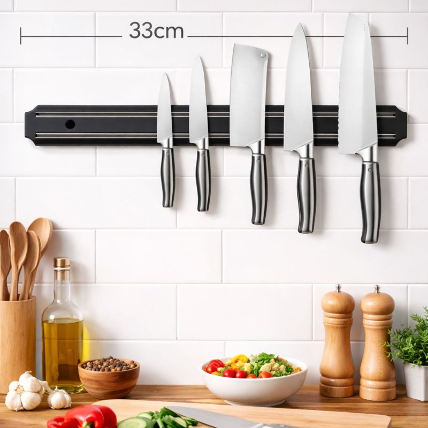 Porte-Couteaux Magnétique 33 cm