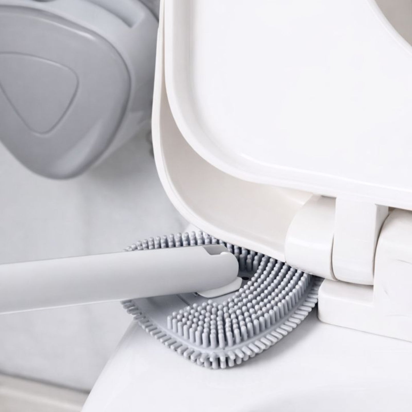 Brosse WC flexible en Silicone avec Support Mural