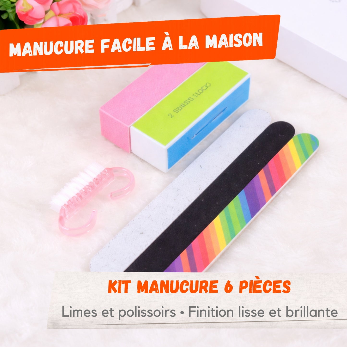 Kit Manucure 6 Pièces – Limes & Polissoirs