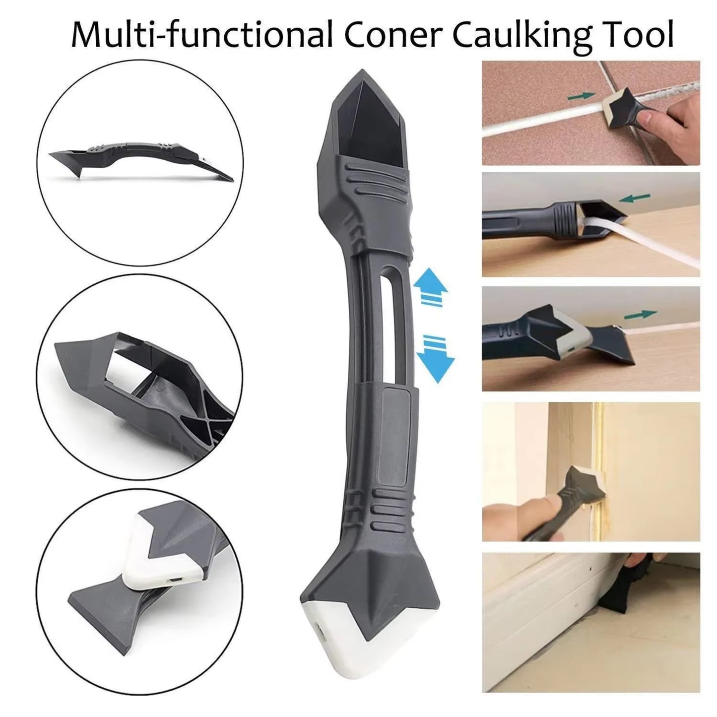 Outil Enlève Joint Silicone 3 en 1 – 5 Embouts Interchangeables