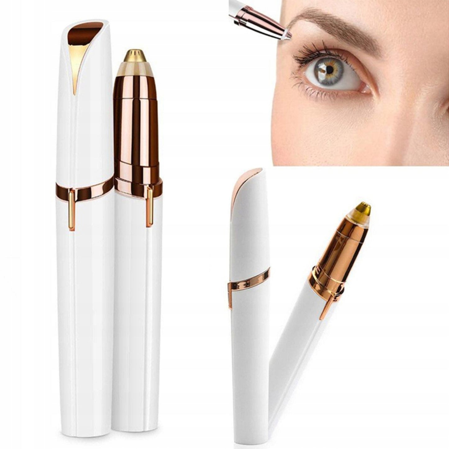 Rasoir Électrique Sourcils Indolore avec LED