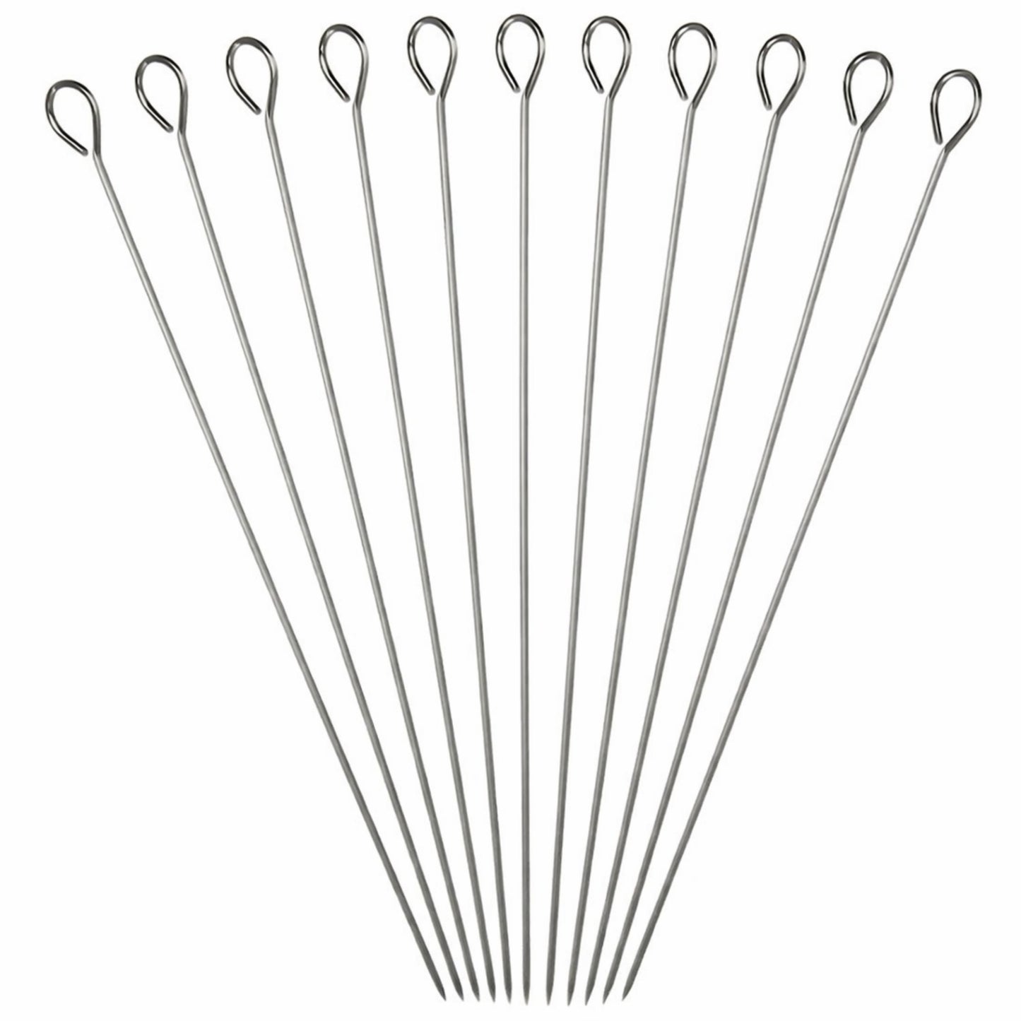 Brochettes en Acier Inoxydable 31 cm – Lot de 10