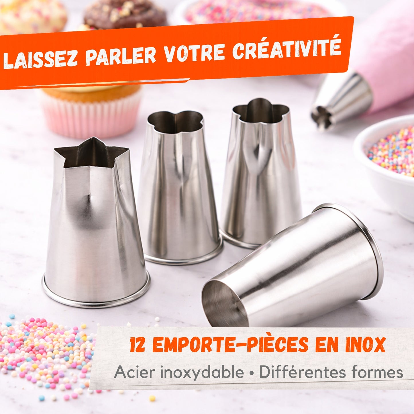 Emporte-Pièces Inox – Lot de 12