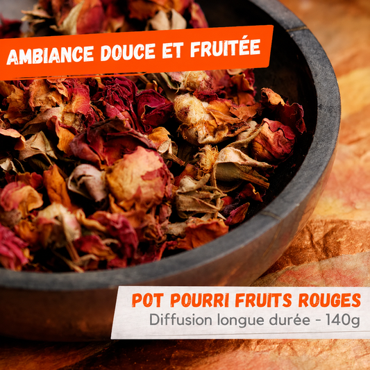Sachet de Pot Pourri Parfum Fruits Rouges – 140 g