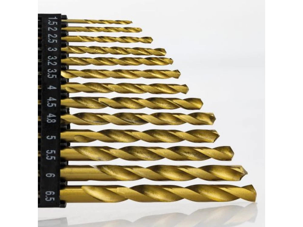 Set di 13 punte per trapano in metallo HSS – da 1,5 a 6,5 ​​mm – Punte per trapano ad alta precisione